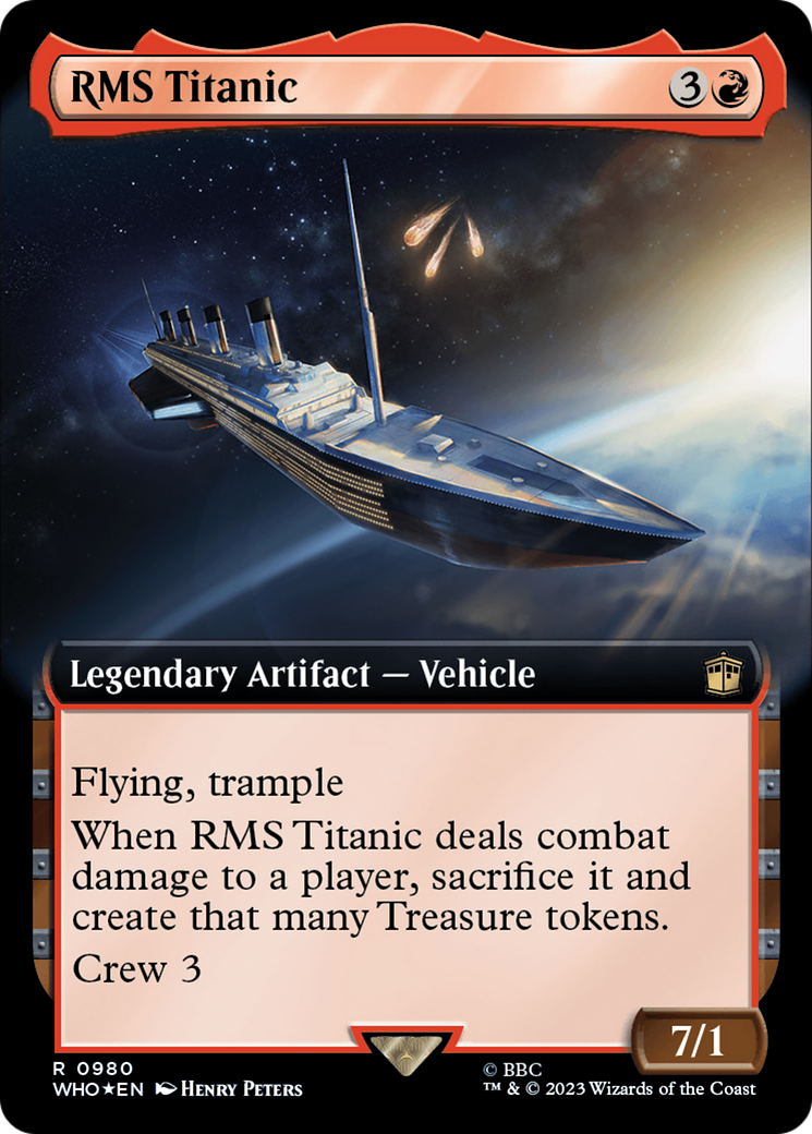 RMS Titanic (Extended Art) (Surge Foil) [Doctor Who] | Black Swamp Games