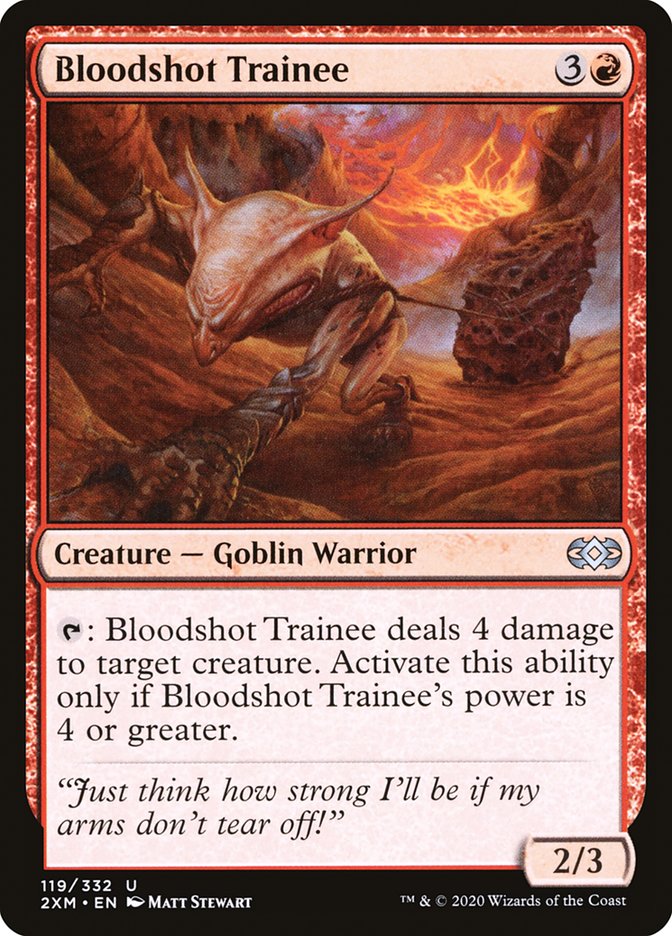 Bloodshot Trainee [Double Masters] | Black Swamp Games