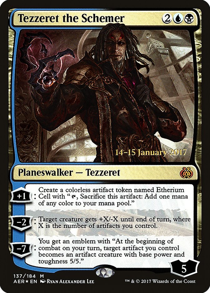 Tezzeret the Schemer [Aether Revolt Prerelease Promos] | Black Swamp Games