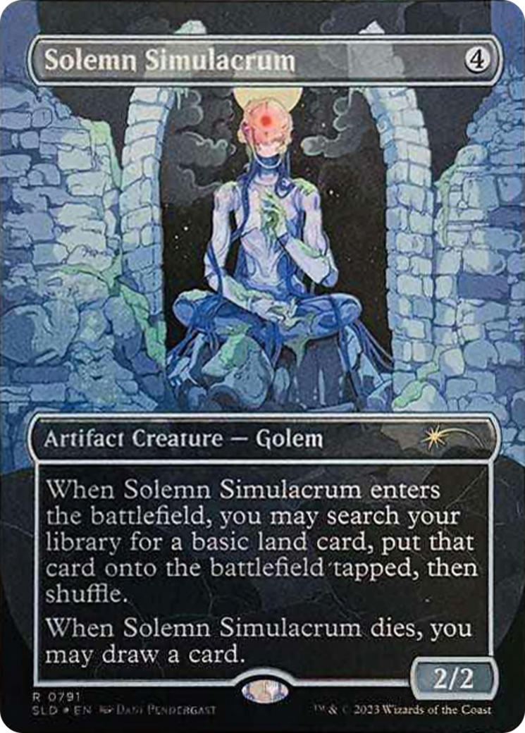 Solemn Simulacrum (0791) (Borderless) [Secret Lair Drop Series] | Black Swamp Games