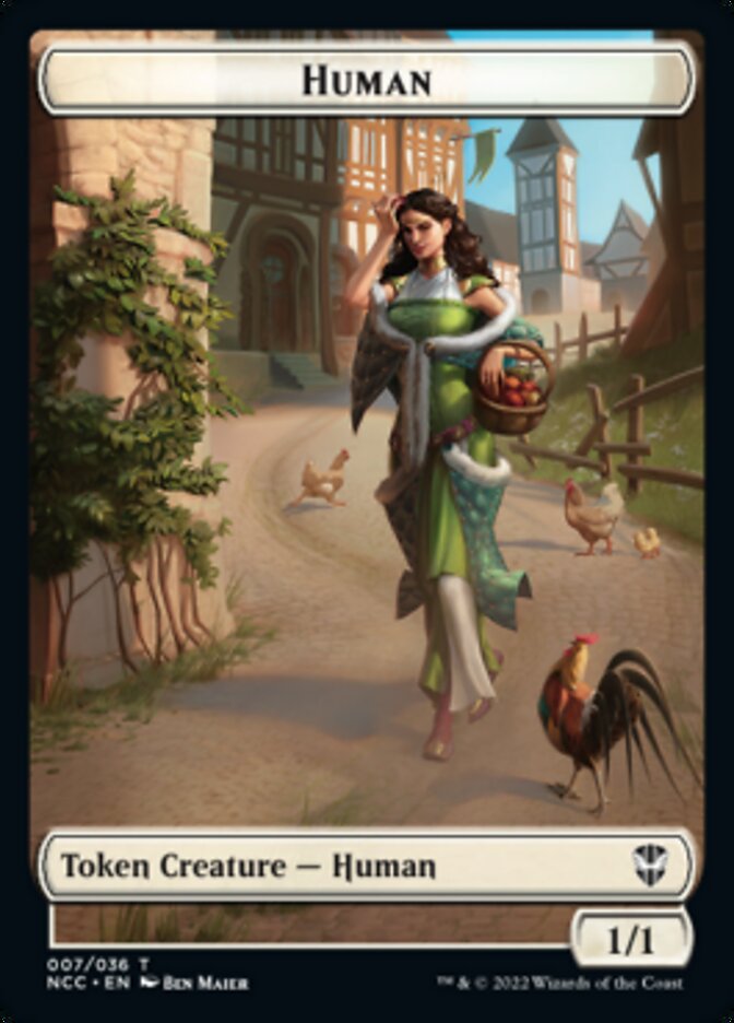 Eldrazi Spawn // Human Double-Sided Token [Streets of New Capenna Commander Tokens] | Black Swamp Games