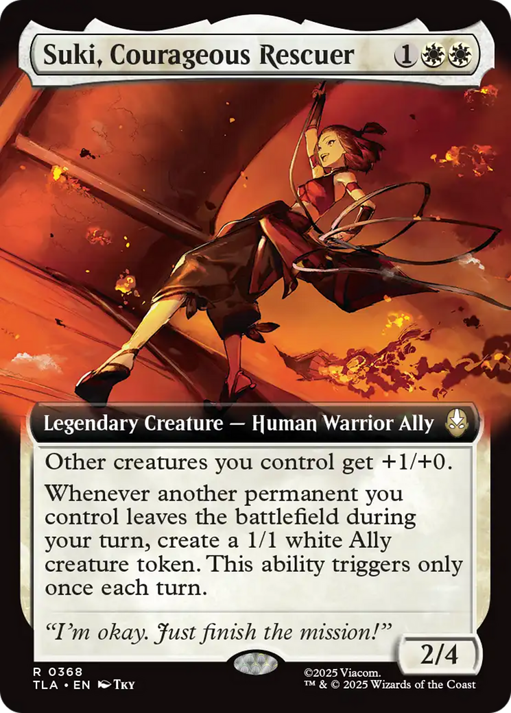 Suki, Courageous Rescuer (Extended Art) [Avatar: The Last Airbender] | Black Swamp Games