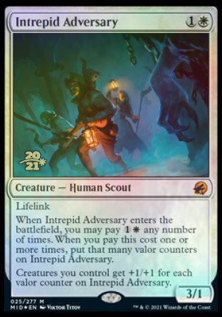 Intrepid Adversary [Innistrad: Midnight Hunt Prerelease Promos] | Black Swamp Games