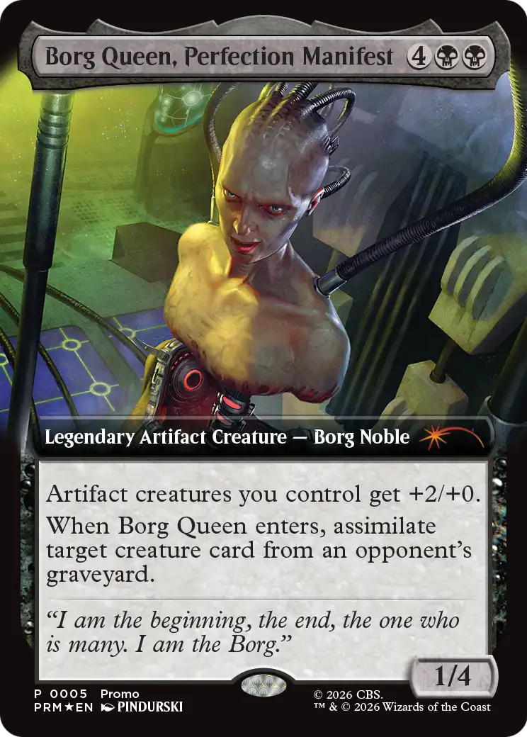 Borg Queen, Perfection Manifest (Extended Art) [Star Trek Promos] | Black Swamp Games