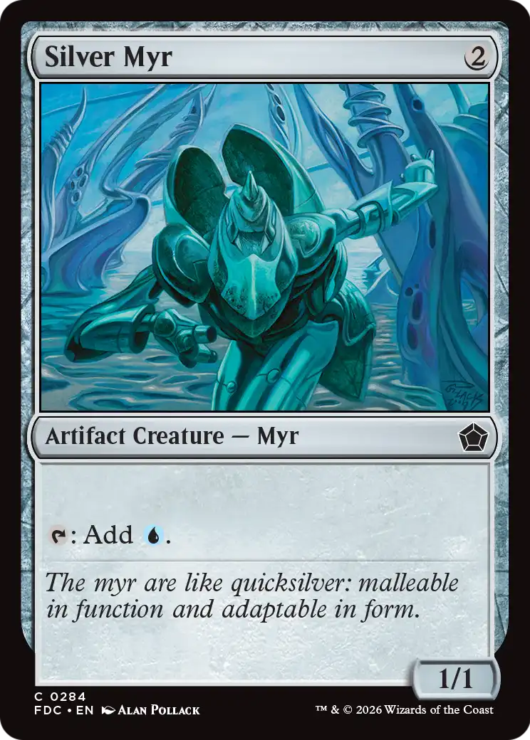 Silver Myr [Foundations Commander] | Black Swamp Games