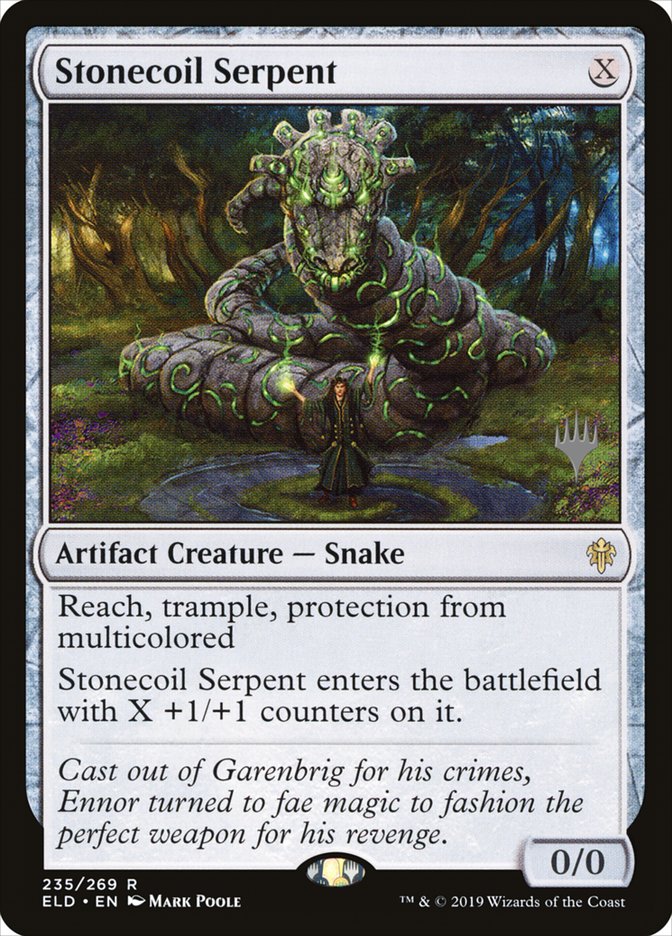 Stonecoil Serpent (Promo Pack) [Throne of Eldraine Promos] | Black Swamp Games