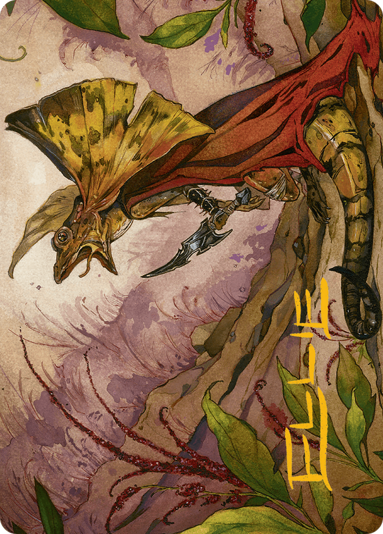 Hired Claw Art Card (Gold-Stamped Signature) [Bloomburrow Art Series] | Black Swamp Games