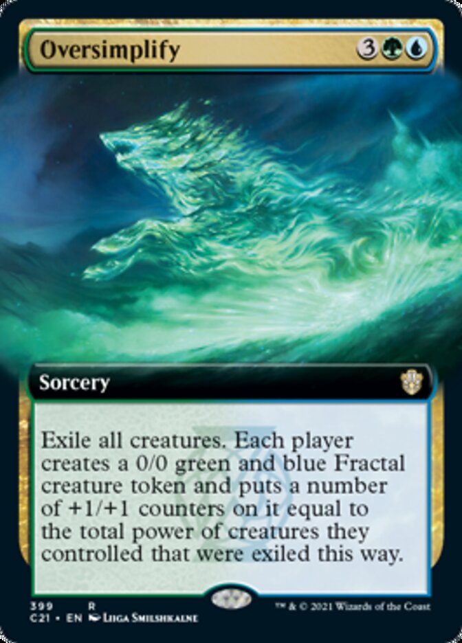 Oversimplify (Extended Art) [Commander 2021] | Black Swamp Games