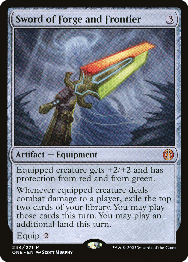 Sword of Forge and Frontier [Phyrexia: All Will Be One] | Black Swamp Games