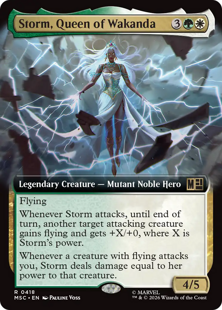 Storm, Queen of Wakanda (Extended Art) [Marvel Super Heroes Commander] | Black Swamp Games
