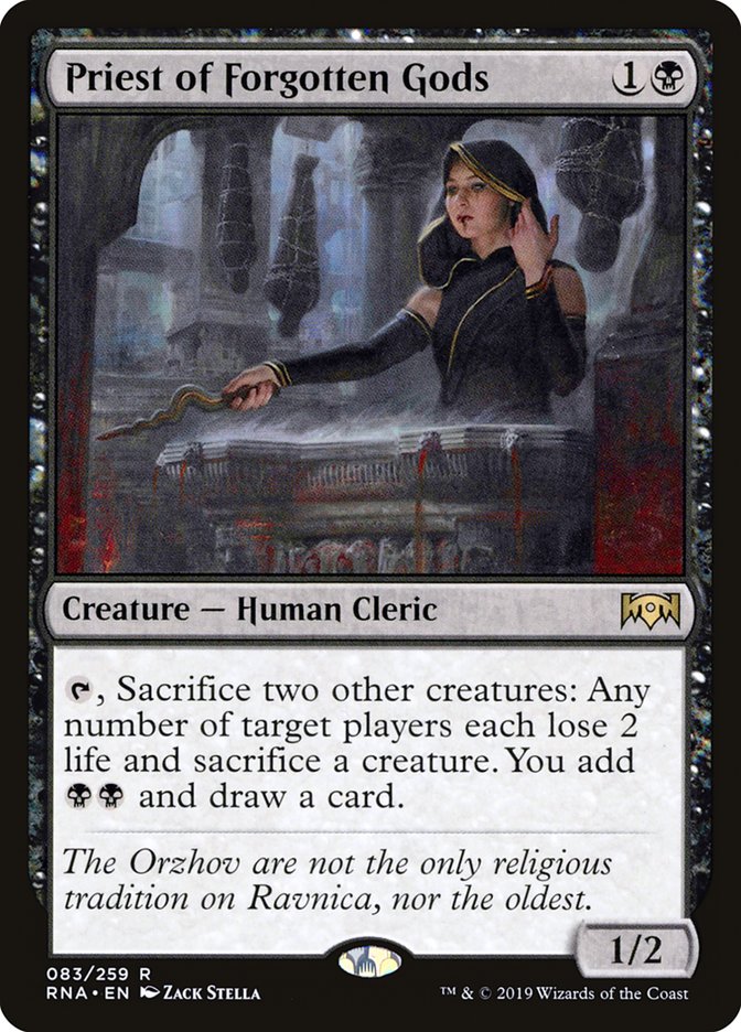Priest of Forgotten Gods [Ravnica Allegiance] | Black Swamp Games