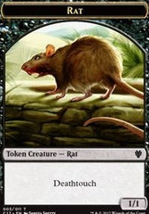 Rat // Cat Double-Sided Token [Commander 2017 Tokens] | Black Swamp Games