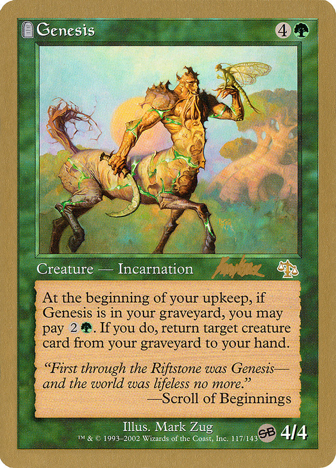 Genesis (Brian Kibler) (SB) [World Championship Decks 2002] | Black Swamp Games