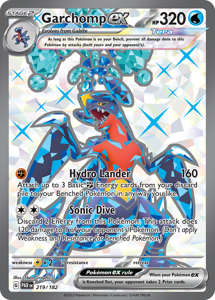 Garchomp ex (219/182) [Scarlet & Violet: Paradox Rift] | Black Swamp Games