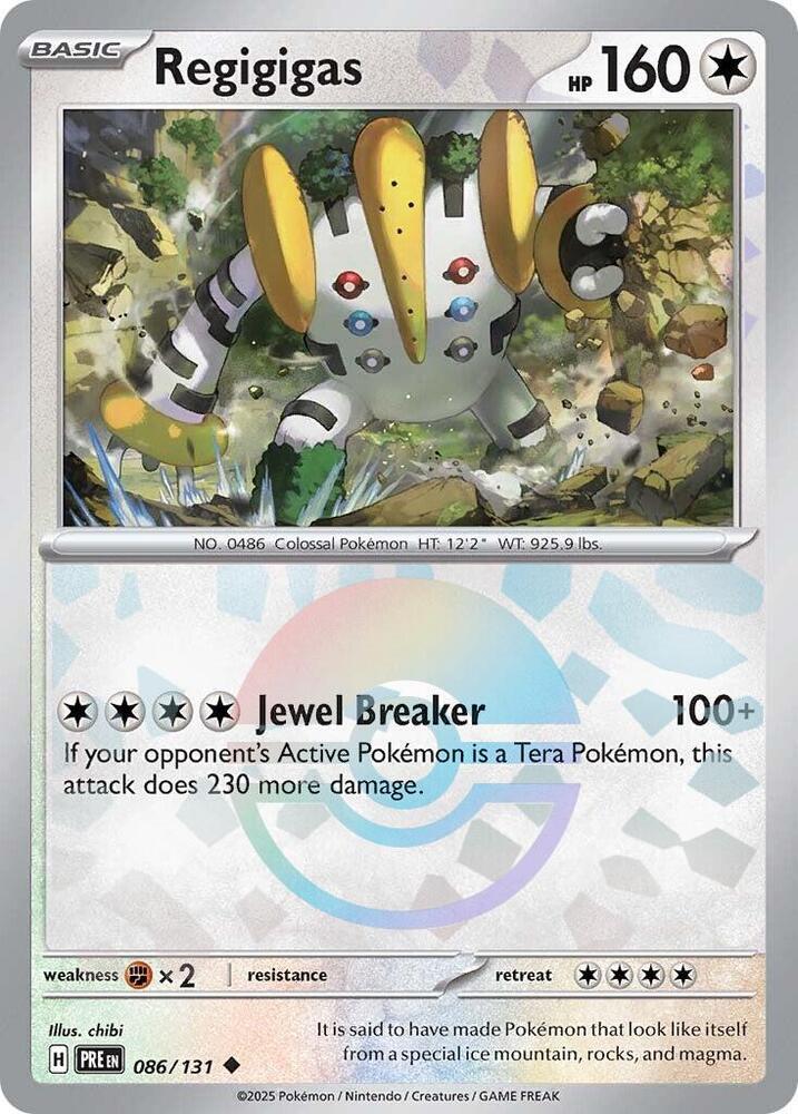 Regigigas (086/131) (Poke Ball Pattern) [Scarlet & Violet: Prismatic Evolutions] | Black Swamp Games