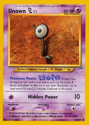 Unown [L] (86/105) [Neo Destiny Unlimited] | Black Swamp Games
