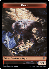 Human // Ogre Double-Sided Token [Murders at Karlov Manor Commander Tokens] | Black Swamp Games