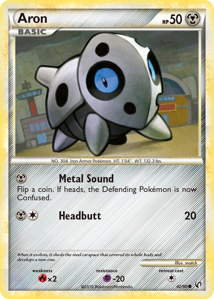 Aron (42/90) [HeartGold & SoulSilver: Undaunted] | Black Swamp Games