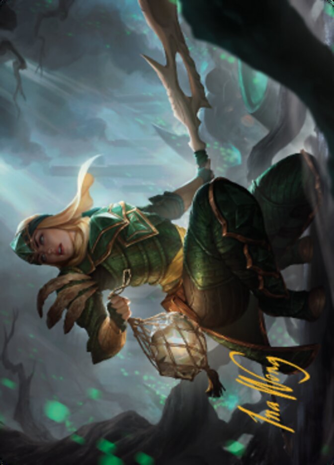 Argothian Opportunist Art Card (Gold-Stamped Signature) [The Brothers' War Art Series] | Black Swamp Games