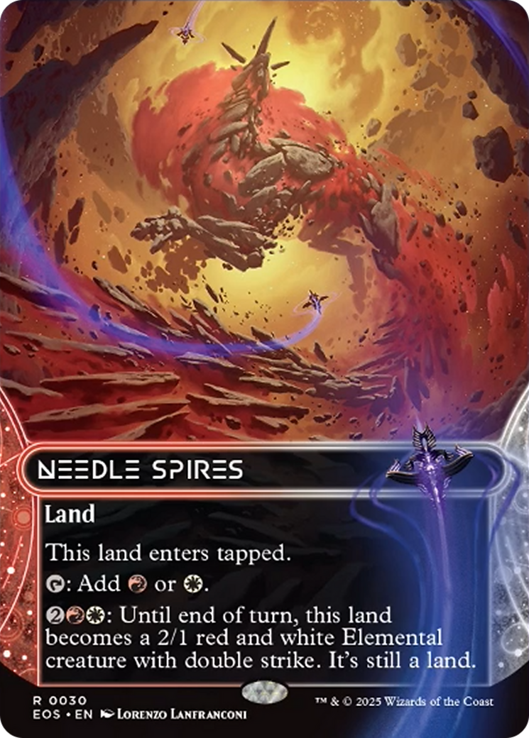 Needle Spires (0030) (Borderless) [Edge of Eternities: Stellar Sights] | Black Swamp Games
