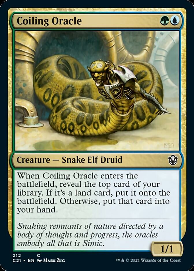 Coiling Oracle [Commander 2021] | Black Swamp Games