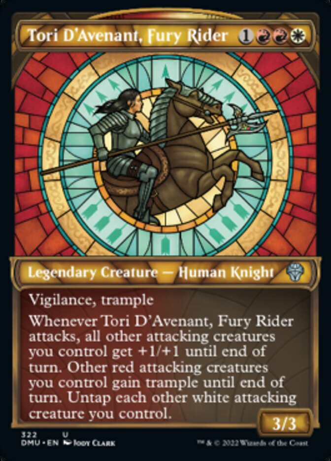 Tori D'Avenant, Fury Rider (Showcase) [Dominaria United] | Black Swamp Games