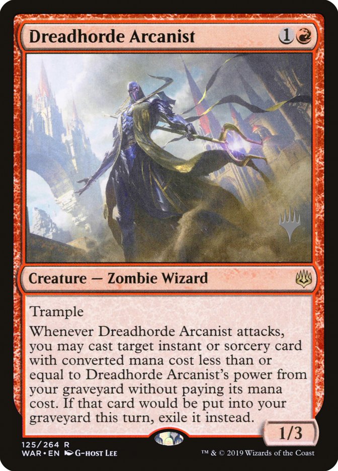 Dreadhorde Arcanist (Promo Pack) [War of the Spark Promos] | Black Swamp Games