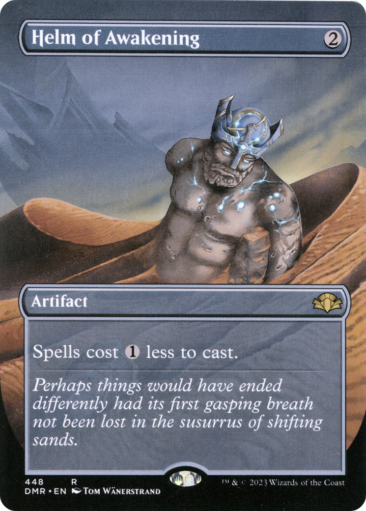 Helm of Awakening (Borderless Alternate Art) [Dominaria Remastered] | Black Swamp Games