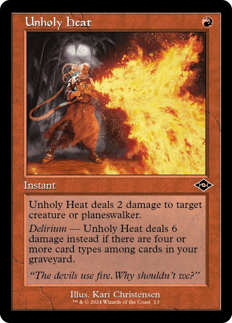 Unholy Heat (Retro) [Modern Horizons 2] | Black Swamp Games