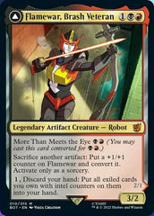 Flamewar, Brash Veteran // Flamewar, Streetwise Operative [Transformers] | Black Swamp Games