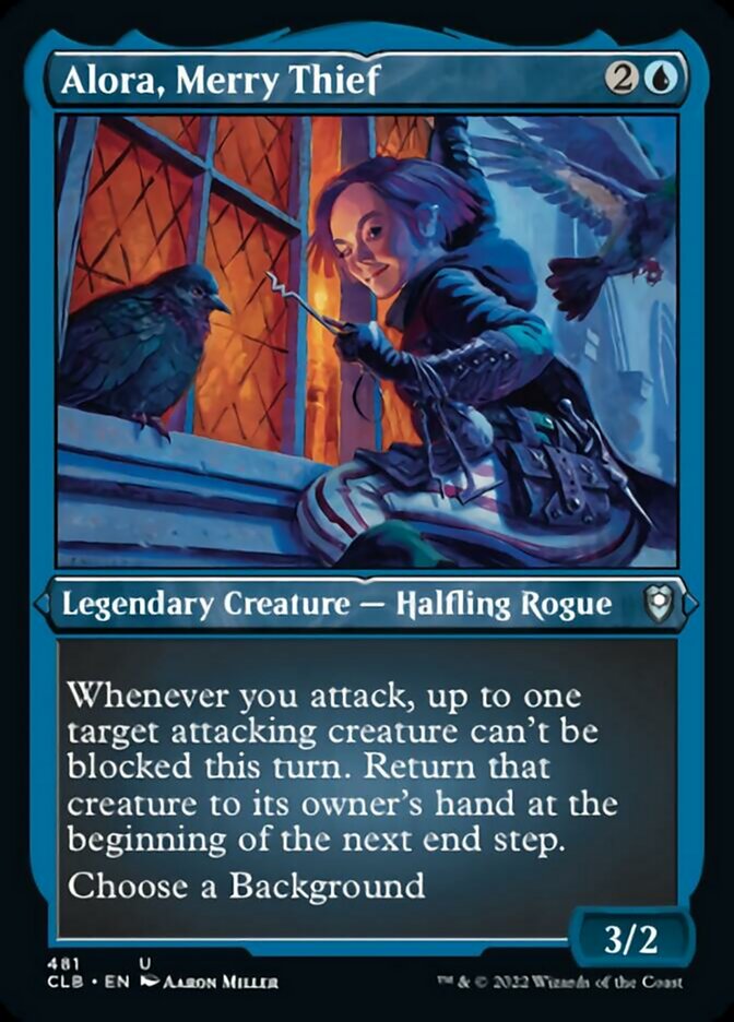 Alora, Merry Thief (Foil Etched) [Commander Legends: Battle for Baldur's Gate] | Black Swamp Games