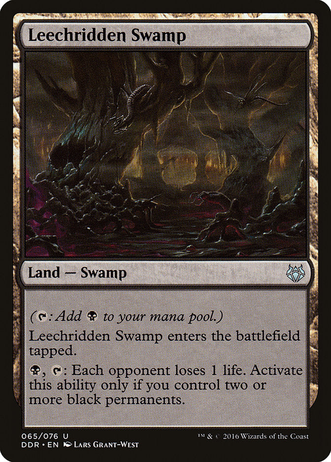 Leechridden Swamp [Duel Decks: Nissa vs. Ob Nixilis] | Black Swamp Games