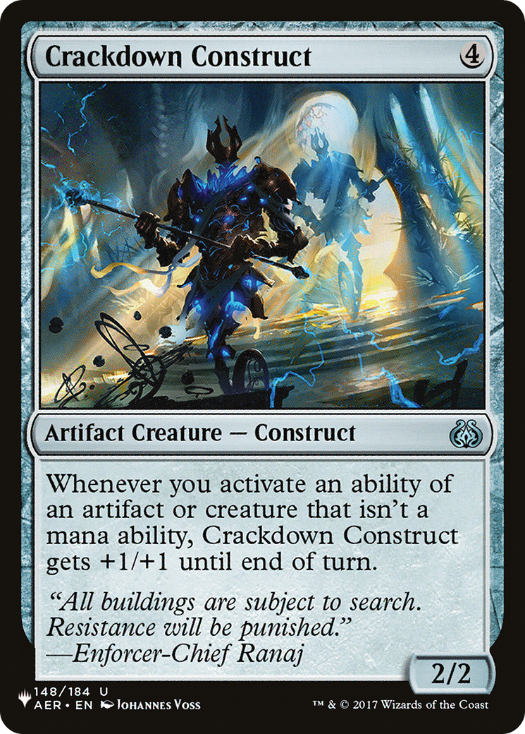 Crackdown Construct [The List] | Black Swamp Games