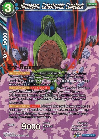 Hirudegarn, Catastrophic Comeback (BT14-056) [Cross Spirits Prerelease Promos] | Black Swamp Games