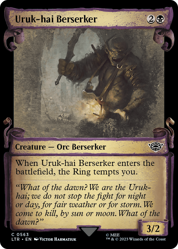Uruk-hai Berserker [The Lord of the Rings: Tales of Middle-Earth Showcase Scrolls] | Black Swamp Games