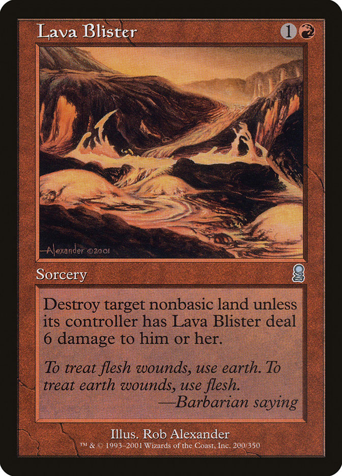 Lava Blister [Odyssey] | Black Swamp Games