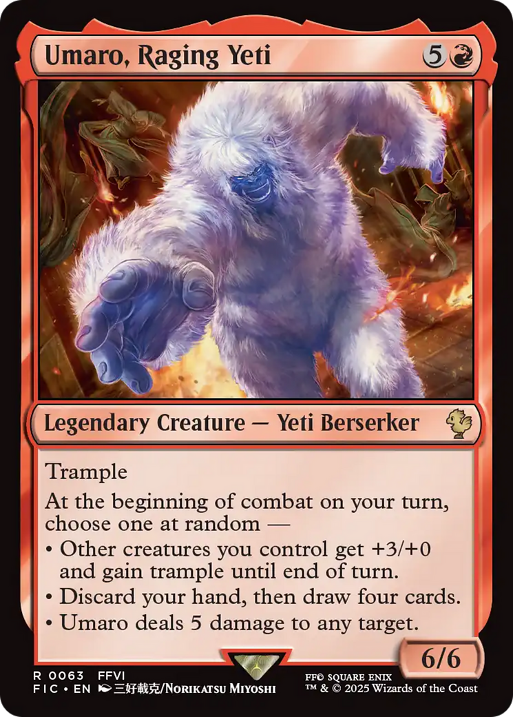 Umaro, Raging Yeti [FINAL FANTASY Commander] | Black Swamp Games