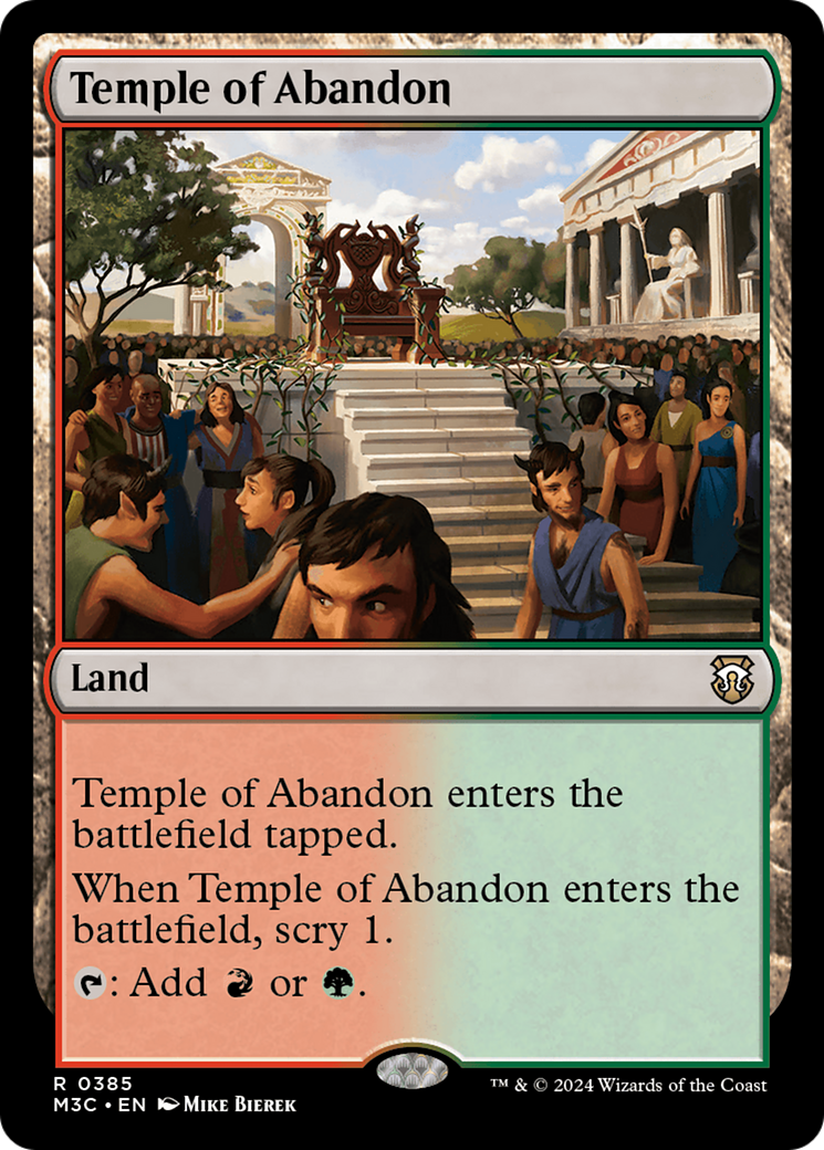 Temple of Abandon [Modern Horizons 3 Commander] | Black Swamp Games