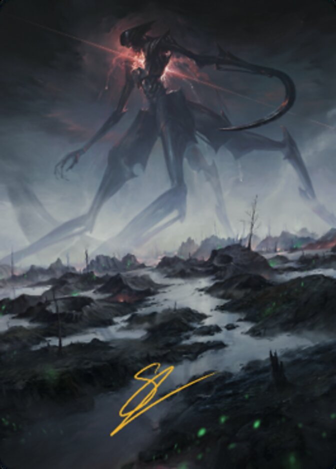 Swamp (1) Art Card (Gold-Stamped Signature) [The Brothers' War Art Series] | Black Swamp Games