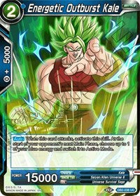 Energetic Outburst Kale (Divine Multiverse Draft Tournament) (DB2-038) [Tournament Promotion Cards] | Black Swamp Games