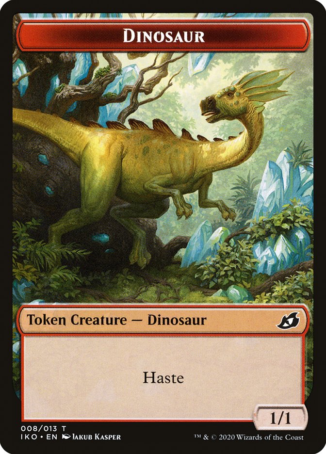 Dinosaur Token [Ikoria: Lair of Behemoths Tokens] | Black Swamp Games