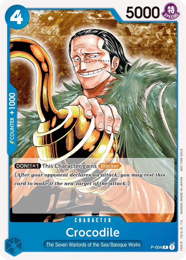 Crocodile (Promotion Pack 2022) [One Piece Promotion Cards] | Black Swamp Games