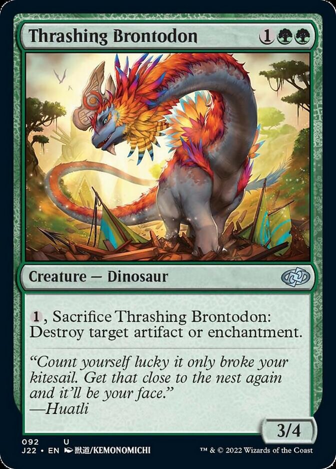 Thrashing Brontodon [Jumpstart 2022] | Black Swamp Games