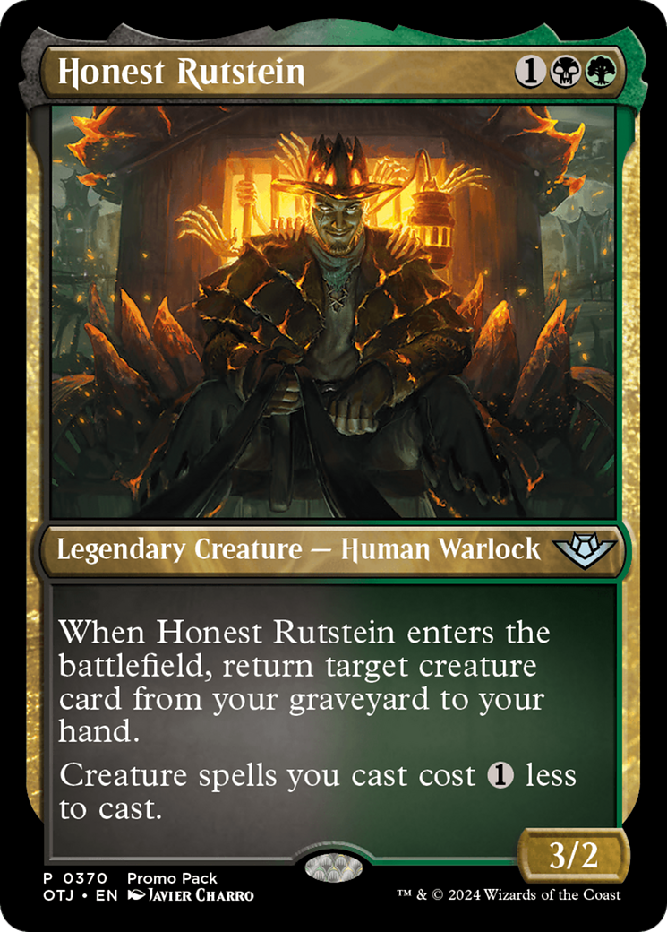 Honest Rutstein (Promo Pack) [Outlaws of Thunder Junction Promos] | Black Swamp Games