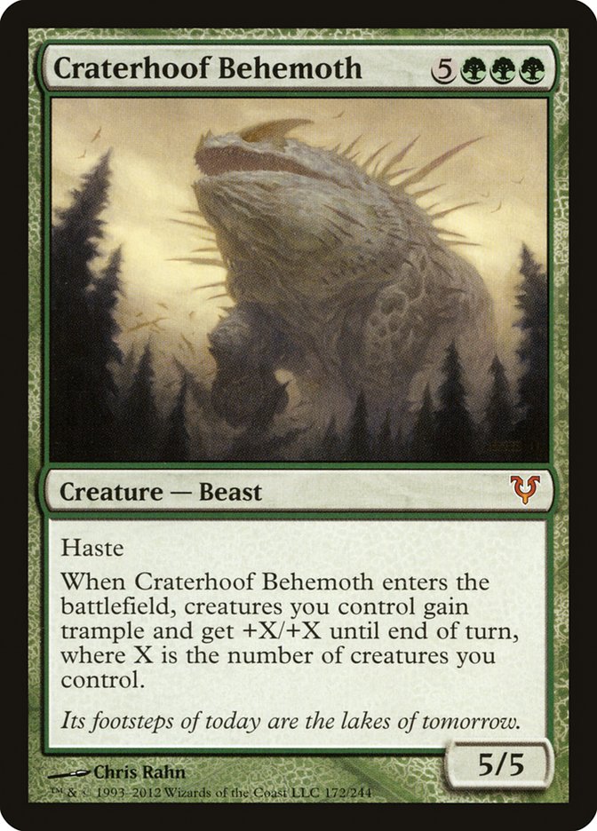Craterhoof Behemoth [Avacyn Restored] | Black Swamp Games