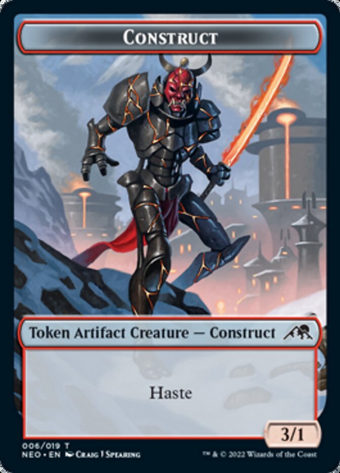 Construct Token (006) [Kamigawa: Neon Dynasty Tokens] | Black Swamp Games