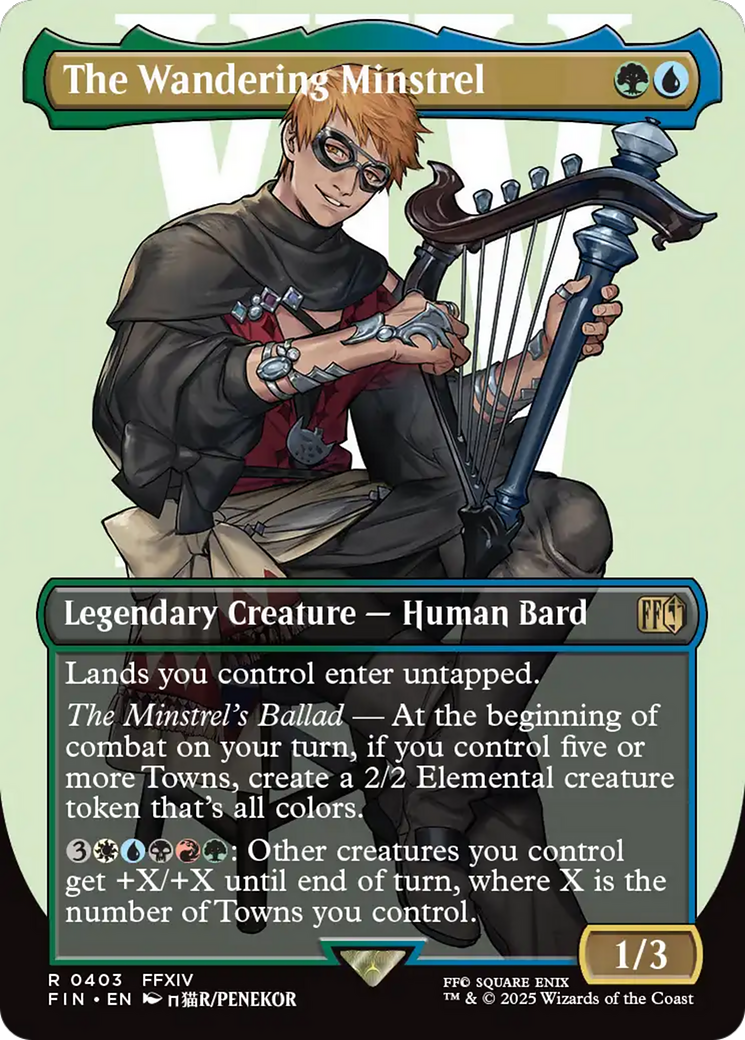The Wandering Minstrel (Borderless) [FINAL FANTASY] | Black Swamp Games