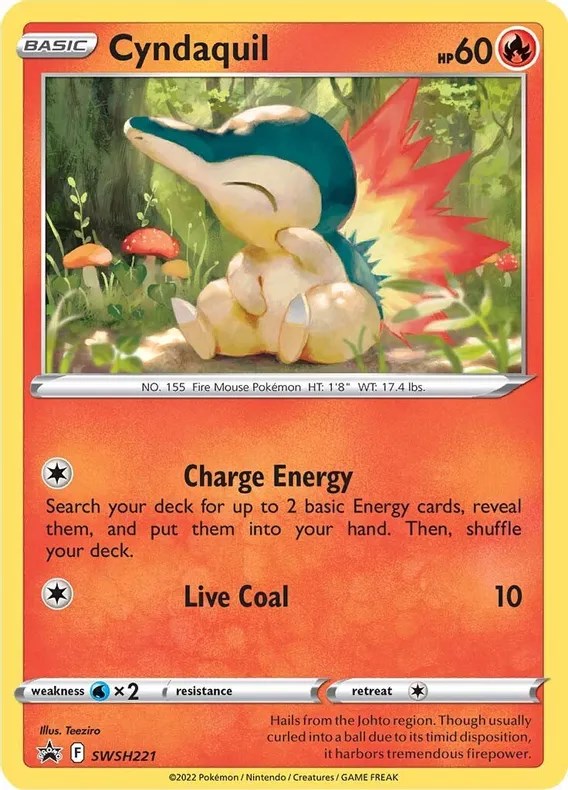 Cyndaquil (SWSH221) (Cosmos Holo) [Sword & Shield: Black Star Promos] | Black Swamp Games