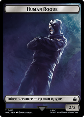 Human Rogue // Beast Double-Sided Token [Doctor Who Tokens] | Black Swamp Games