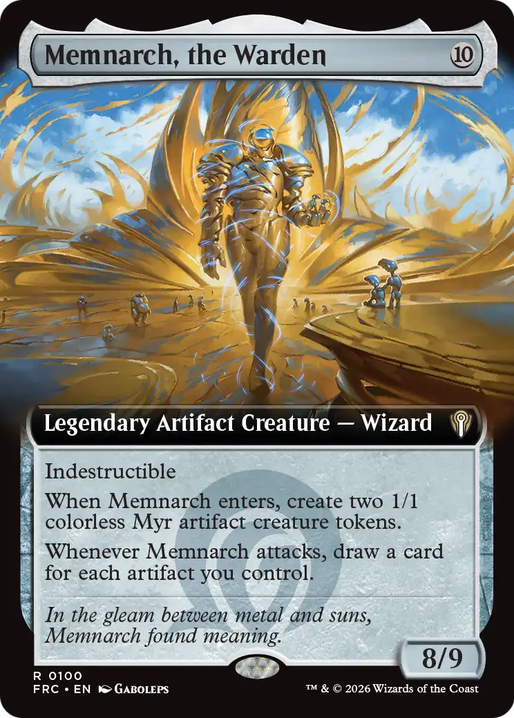Memnarch, the Warden (Extended Art) [Reality Fracture Commander] | Black Swamp Games